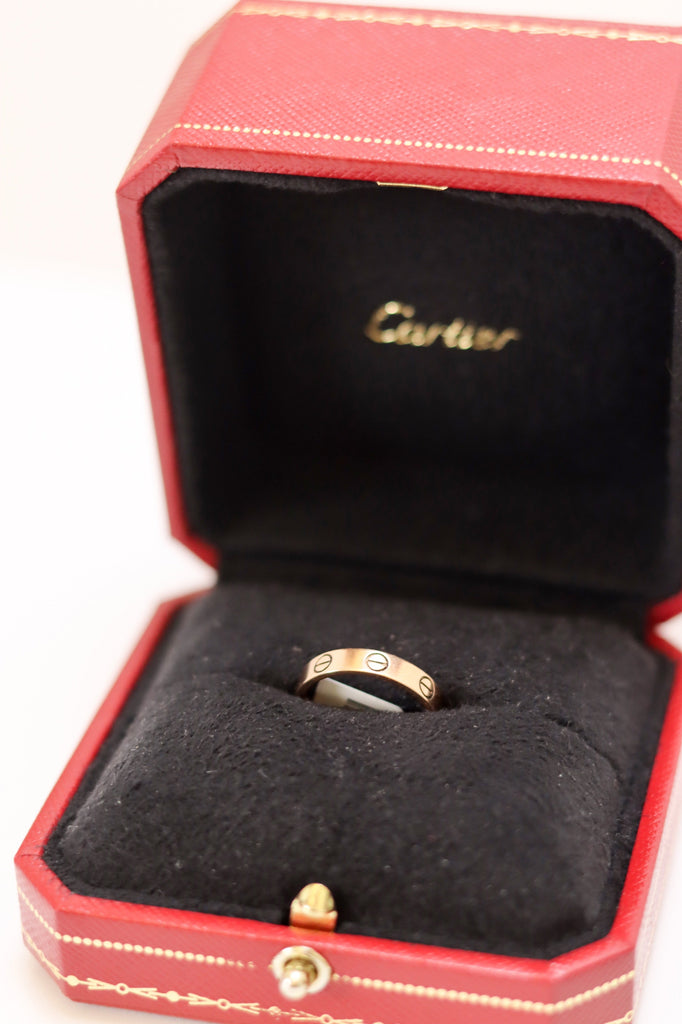 Cartier Love Ring Rose Gold Size 6.