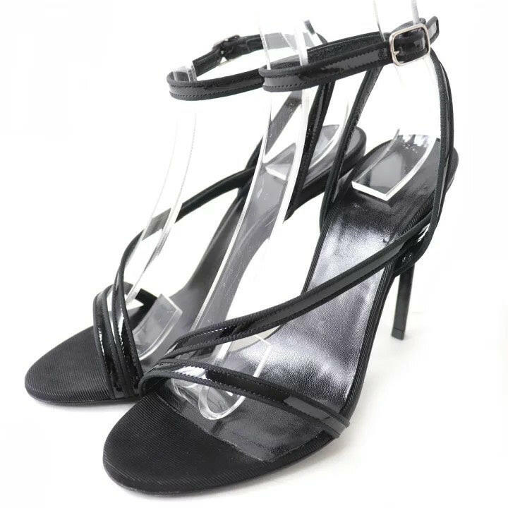 Celine Black Strappy Sandals Size 37.