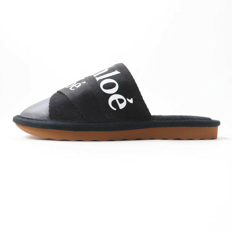 Chloé Women's Black Slides, Size 36.