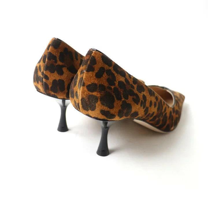 Sergio Rossi Leopard Print Heels Size 36.5.