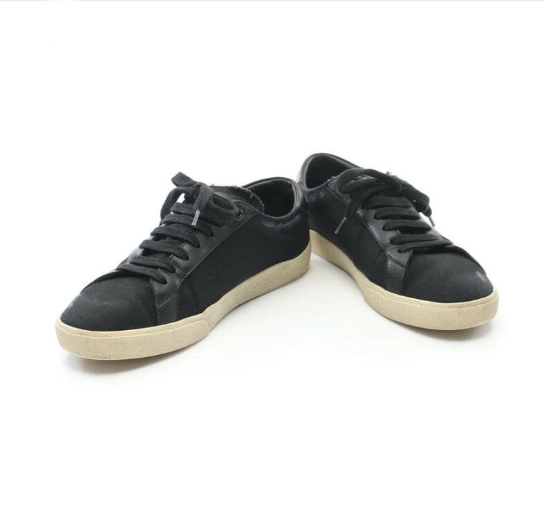 Saint Laurent Signature Court Classic Black Sneakers Size 41.