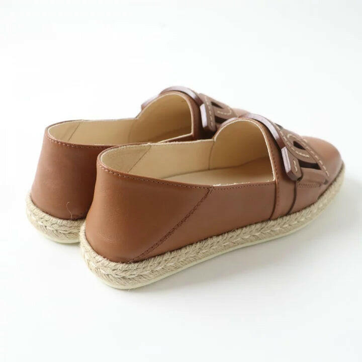 Tod’s Brown Leather Espadrilles Size EU 36.5.