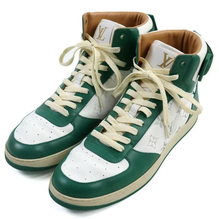 Louis Vuitton Men's Sneakers Green/White US Size 7.5.