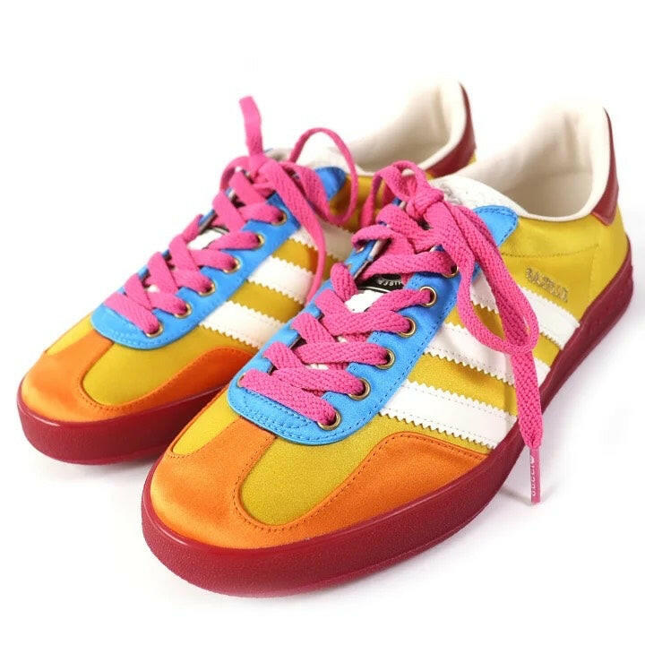 Gucci Multicolor Stripe Low-Top Sneakers - Size 23.5.