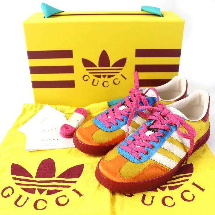 Gucci Multicolor Stripe Low-Top Sneakers - Size 23.5.