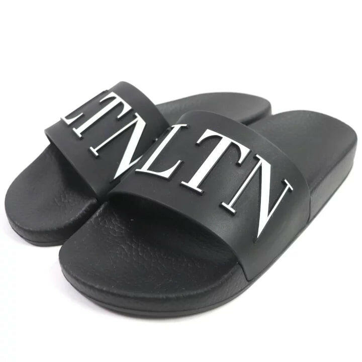 Valentino Black VLTN Slippers - Size [Add Size Here].