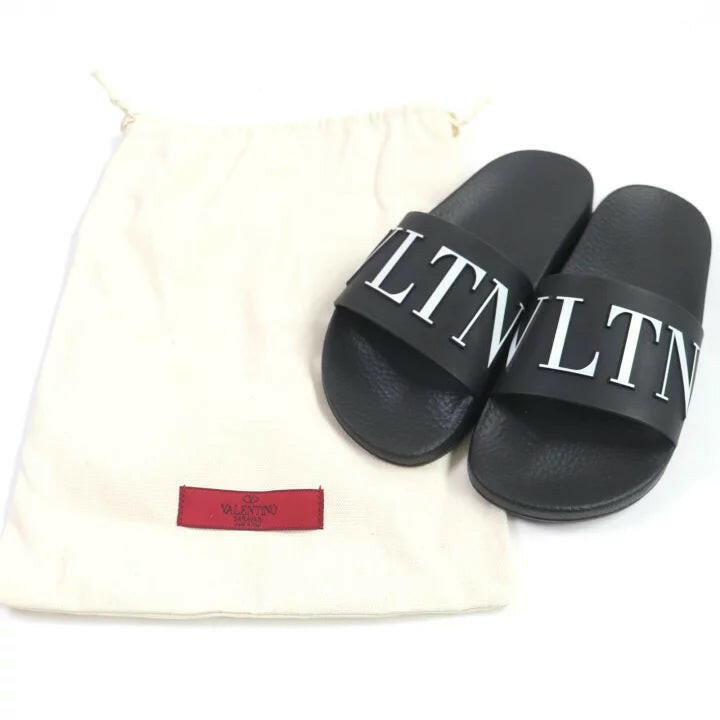 Valentino Black VLTN Slippers - Size [Add Size Here].