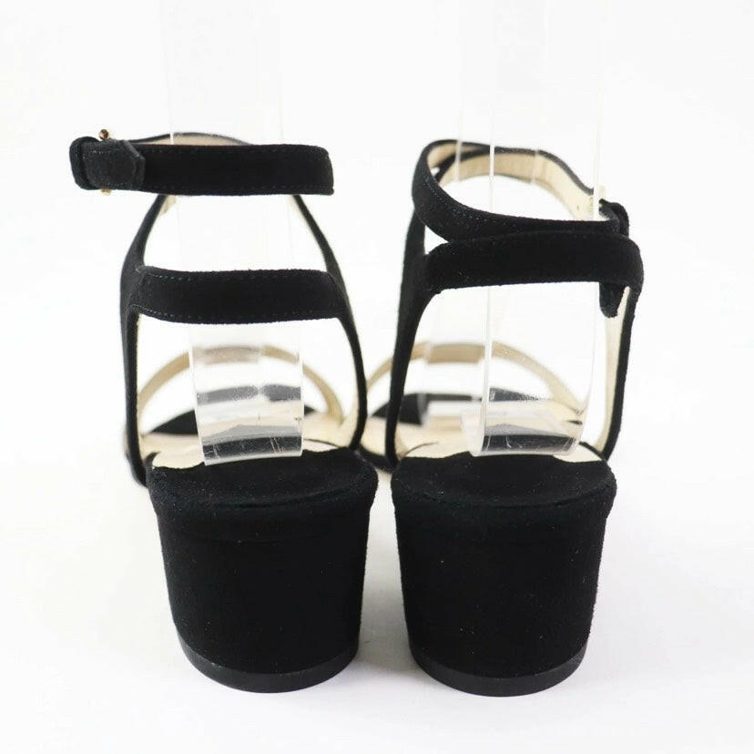 Jimmy Choo Black and Gold Sandals Size 36.