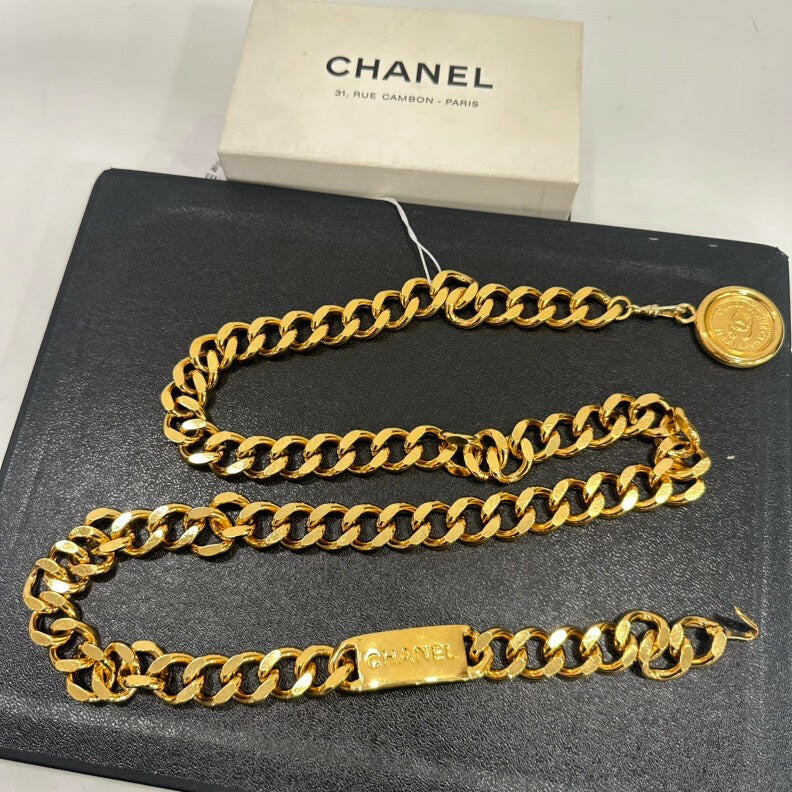 Chanel Vintage Gold Chain Belt 90cm/35.5”.