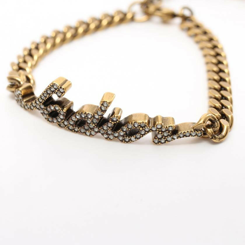 Dior J'Adior Bracelet with Rhinestones in Gold - Size Free.