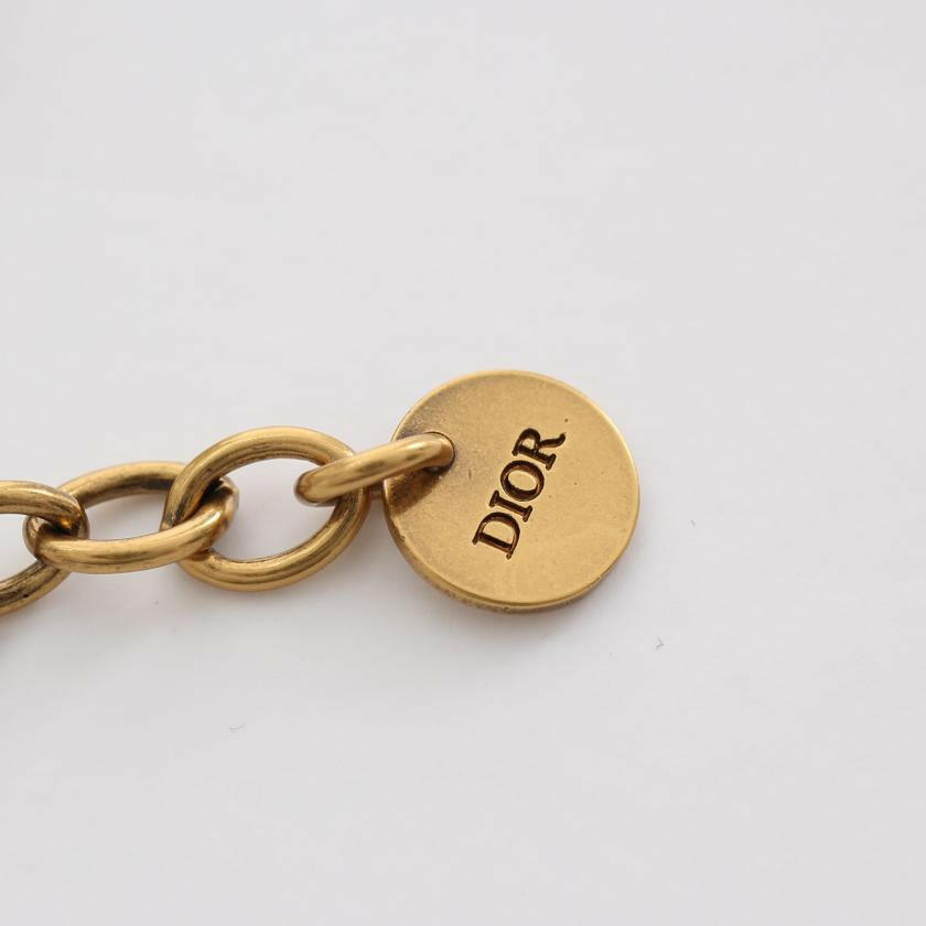 Dior J'Adior Bracelet with Rhinestones in Gold - Size Free.