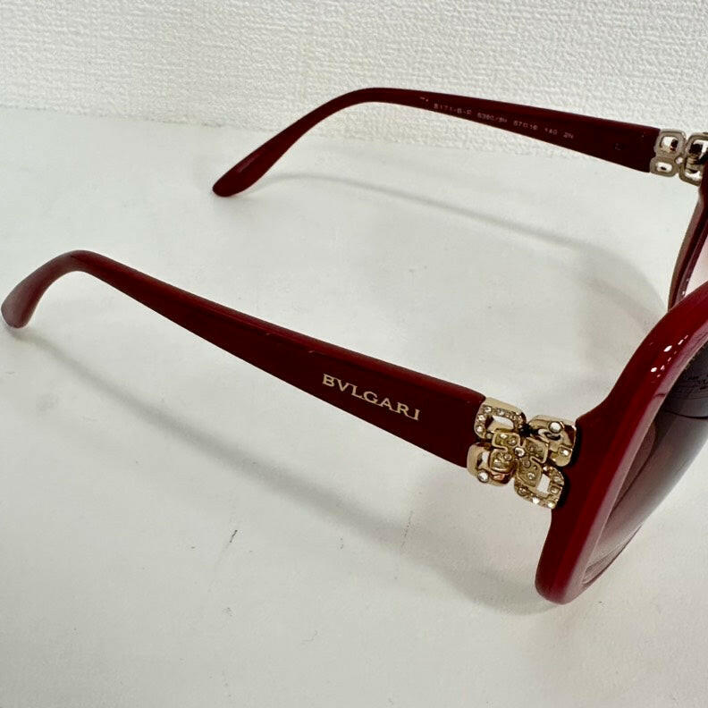 Bvlgari Red Sunglasses Size 57.