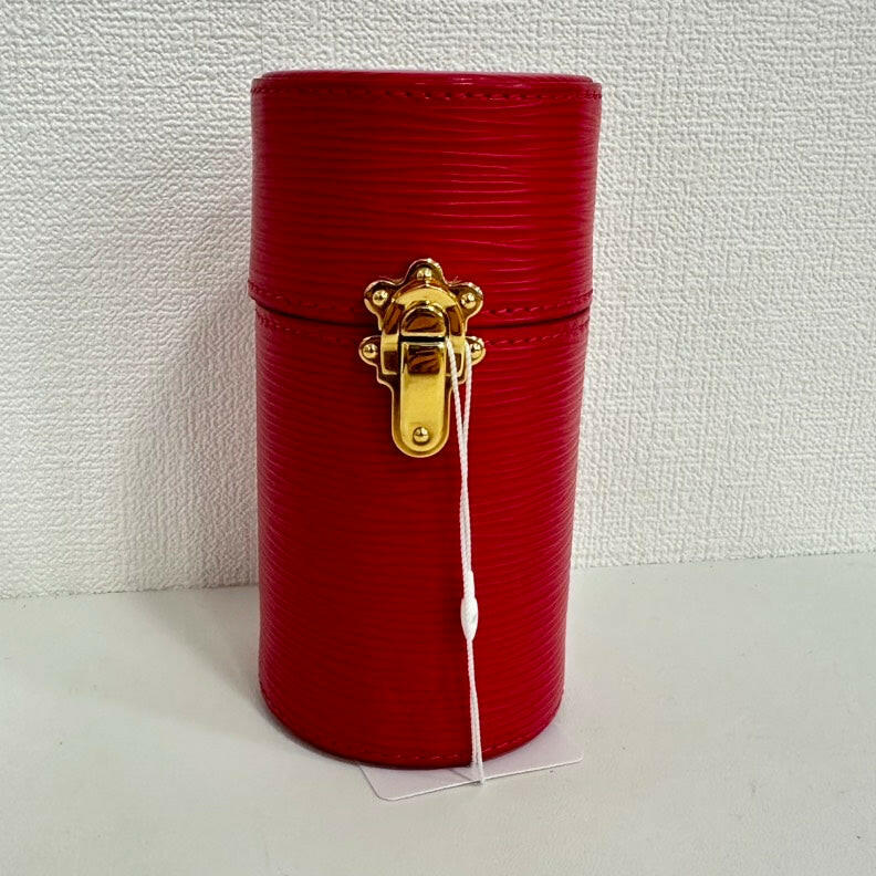 Louis Vuitton Red Epi Leather Perfume Bottle Holder 15cm.