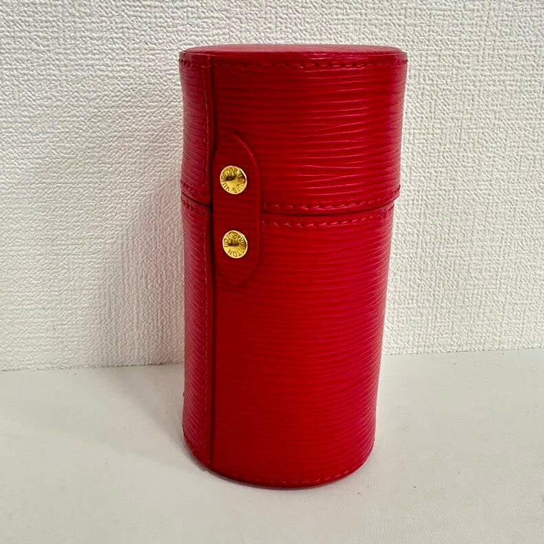 Louis Vuitton Red Epi Leather Perfume Bottle Holder 15cm.