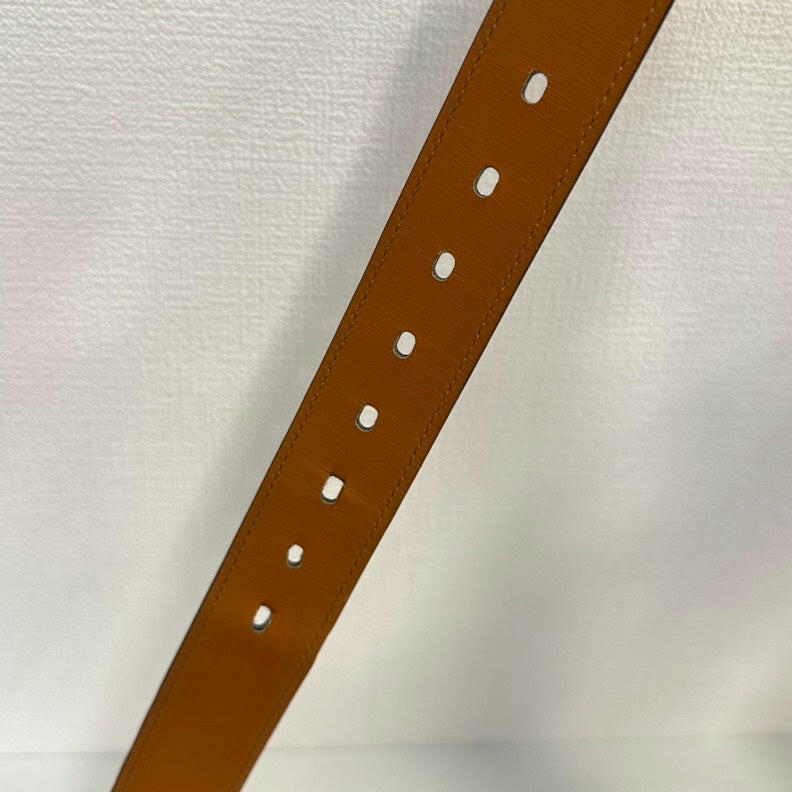 Hermès Black Leather Belt Size 88-102cm/34.5-40" Classic Silver Buckle.