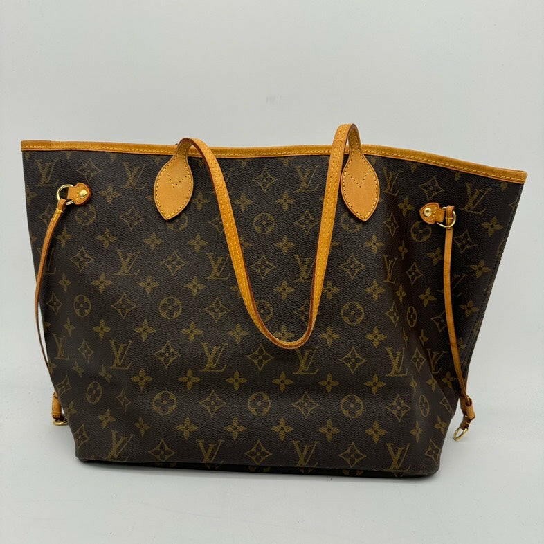 Louis Vuitton Monogram Neverfull MM PVC Shoulder Bag Brown.