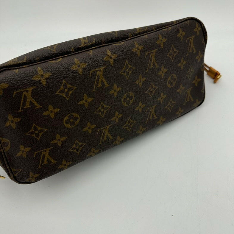 Louis Vuitton Monogram Neverfull MM PVC Shoulder Bag Brown.