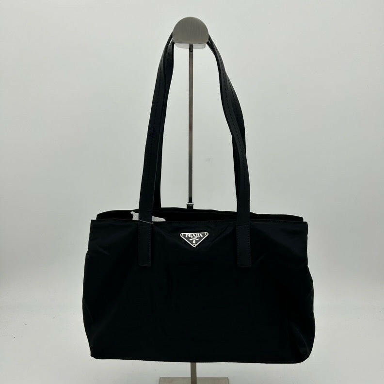 Prada Black Nylon Shoulder Bag.