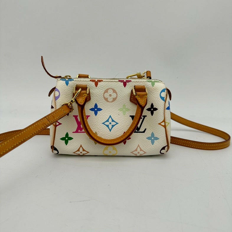 Louis Vuitton Multicolor Monogram PVC 2-Way Shoulder Bag - Small White Handbag.