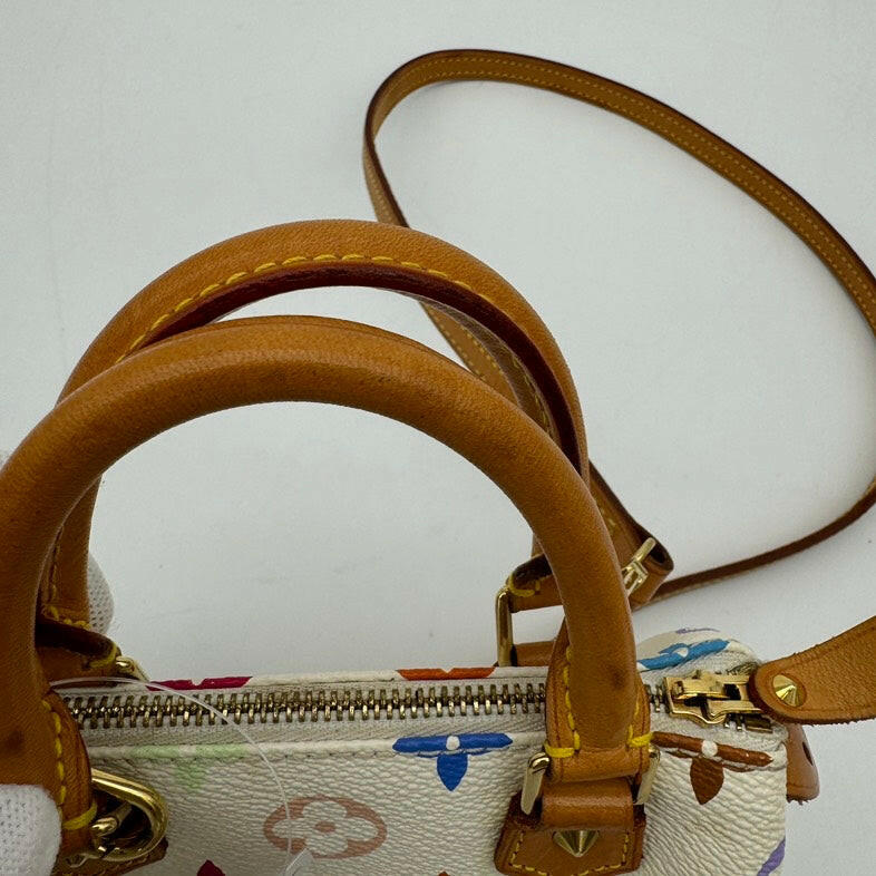 Louis Vuitton Multicolor Monogram PVC 2-Way Shoulder Bag - Small White Handbag.