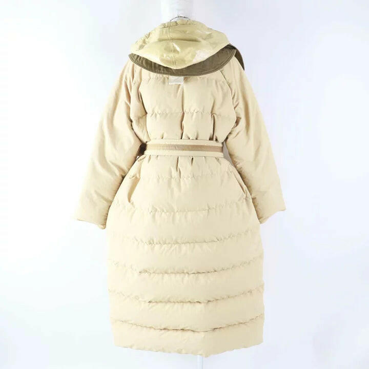 Moncler Genius Glomma Long Down Coat Beige Size 1.