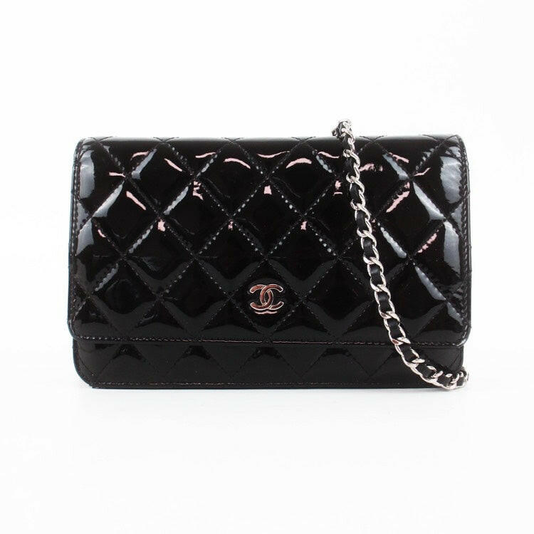 Chanel Wallet On Chain (WOC) Black Quilted Leather Small Crossbody Bag 2015.