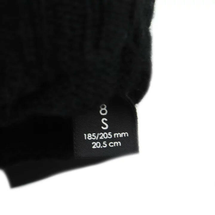 Gucci Black Leather Fingerless Gloves Size Small.